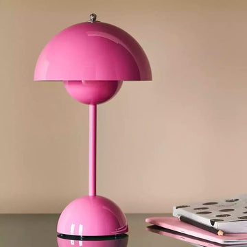 Luminaria Pink Globe Retro