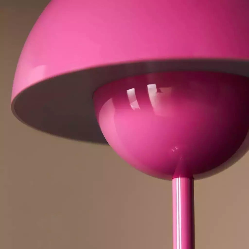 Luminaria Pink Globe Retro