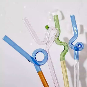 Irregular Glass Straw