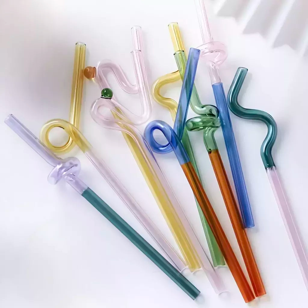 Irregular Glass Straw