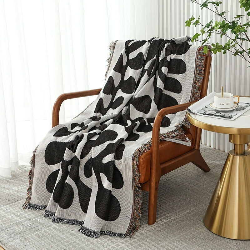 Blanket Abstract Black